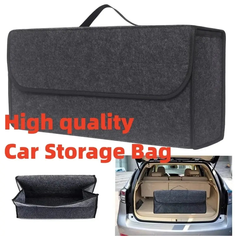 Organize Your Trunk Effortlessly with Soft Felt Anti-Slip Storage Bag!