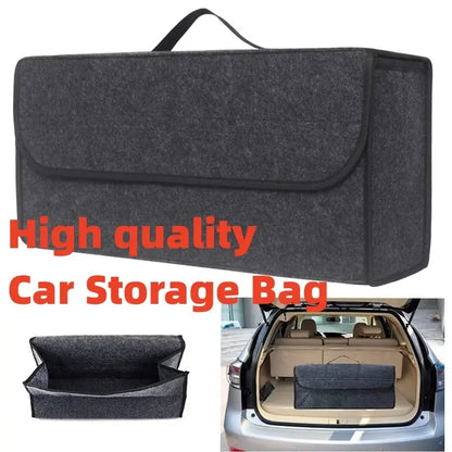 Organize Your Trunk Effortlessly with Soft Felt Anti-Slip Storage Bag!