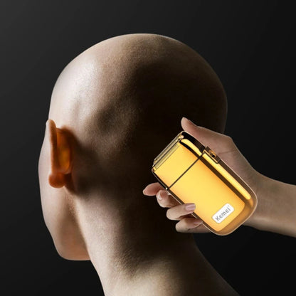 Score a flawless bald look instantly with the Original Kemei Rechargeable Pro Metal Shaver – electric head/beard razor with stainless steel blades for men. CE-certified precision from NovaZip grooming essentials.