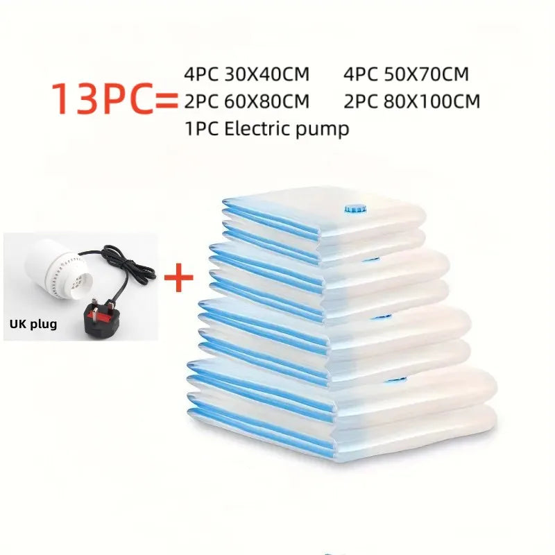 Master space alchemy with this Electric Mini Vacuum Sealer Pump Organizer. Handheld powerhouse compresses travel bags, clothes, and food savers, reclaiming 80% volume instantly.