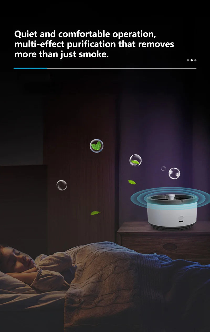 Clear the Air Instantly with Intelligent Car Air Purifier Ashtray!