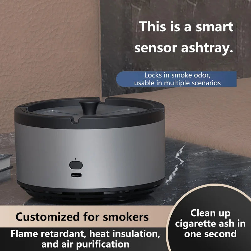 Clear the Air Instantly with Intelligent Car Air Purifier Ashtray!