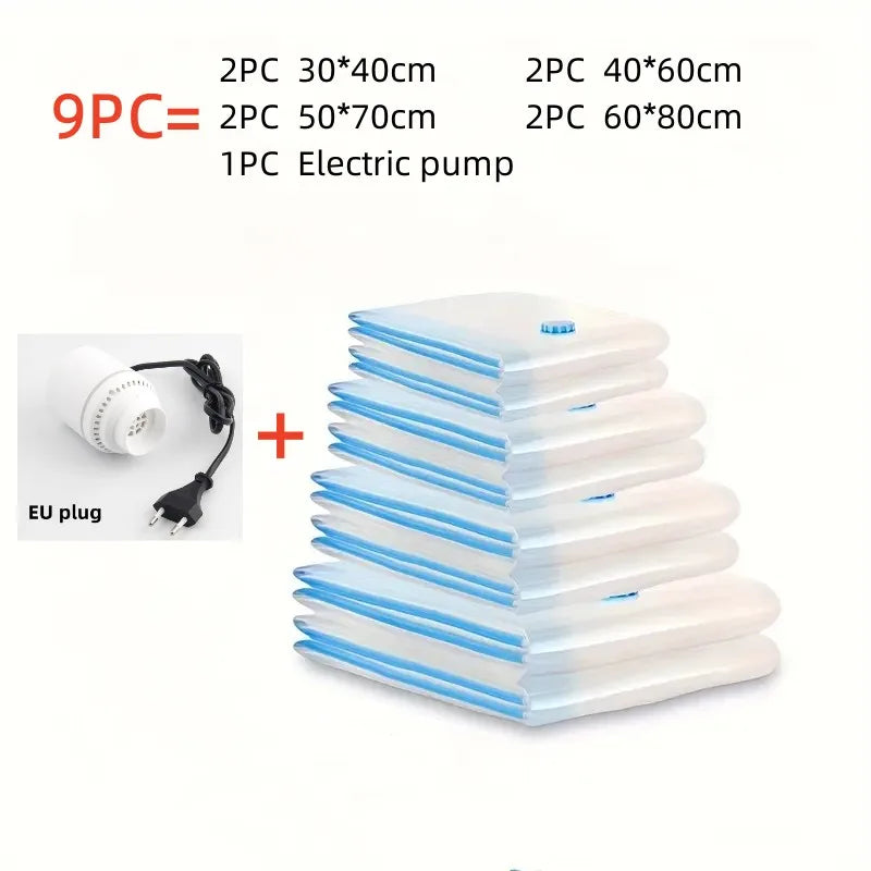 Master space alchemy with this Electric Mini Vacuum Sealer Pump Organizer. Handheld powerhouse compresses travel bags, clothes, and food savers, reclaiming 80% volume instantly.