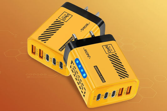 Supercharge everything with the 5-in-1 GaN USB-C Charger 240W – fast PD charging head with LED light, universal EU/US plugs for phones, laptops, and more.