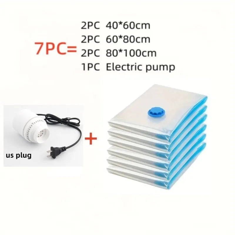 Master space alchemy with this Electric Mini Vacuum Sealer Pump Organizer. Handheld powerhouse compresses travel bags, clothes, and food savers, reclaiming 80% volume instantly.