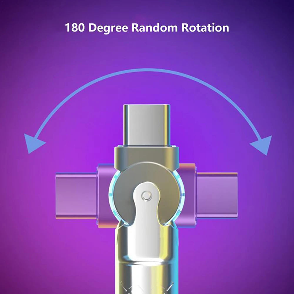Charge smarter with the 1M/2M Silicone Rotating Type C Elbow USB-C to USB-C Super Fast GaN Cable – flexible, high-speed data transfer for durable connectivity.