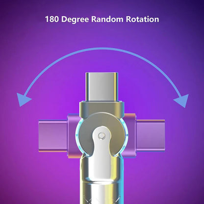 Charge smarter with the 1M/2M Silicone Rotating Type C Elbow USB-C to USB-C Super Fast GaN Cable – flexible, high-speed data transfer for durable connectivity.