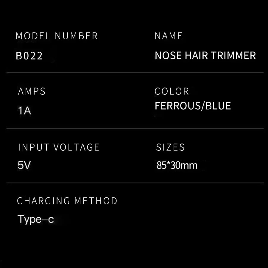 Groom Neatly with Rechargeable Nose Hair Trimmer for Men!