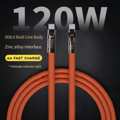 Charge smarter with the 1M/2M Silicone Rotating Type C Elbow USB-C to USB-C Super Fast GaN Cable – flexible, high-speed data transfer for durable connectivity.