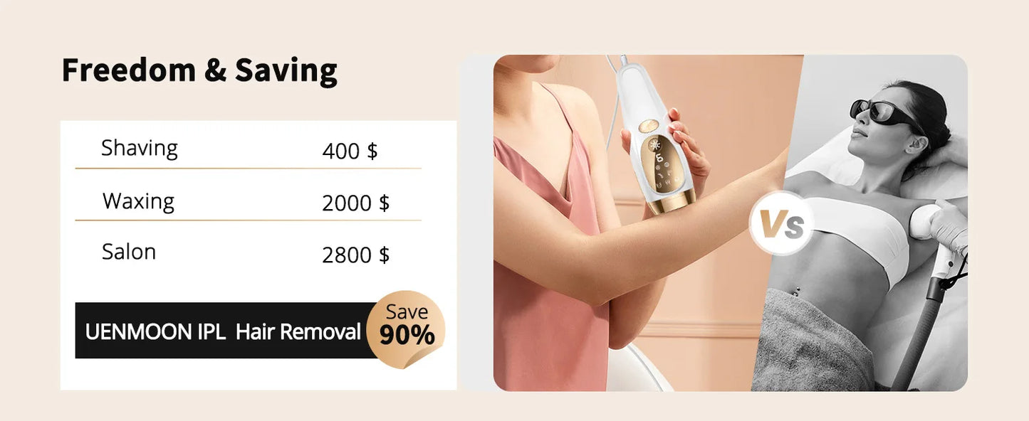 Achieve flawless, pain-free skin with the LYSMOK IPL Laser Hair Removal Device – advanced at-home epilator with ice cooling for women and men. Say goodbye to razors forever and hello to smooth results in weeks, right from your NovaZip beauty collection.