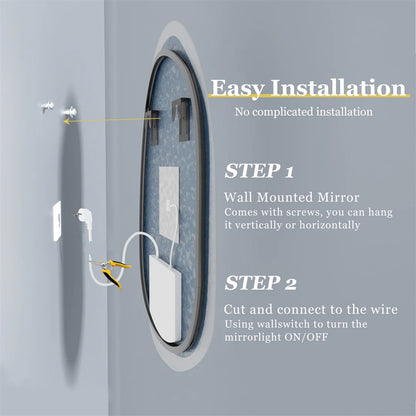 Illuminate vanities with the LUVOD Frameless LED Light Bathroom Mirror. Backlit wall-mounted masterpiece features intuitive touch sensors and IP44 waterproofing for flawless daily rituals.