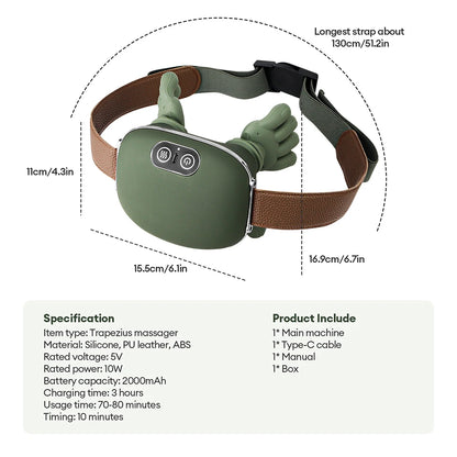Relieve Tension with 4D Bionic Finger Neck & Shoulder Massager!