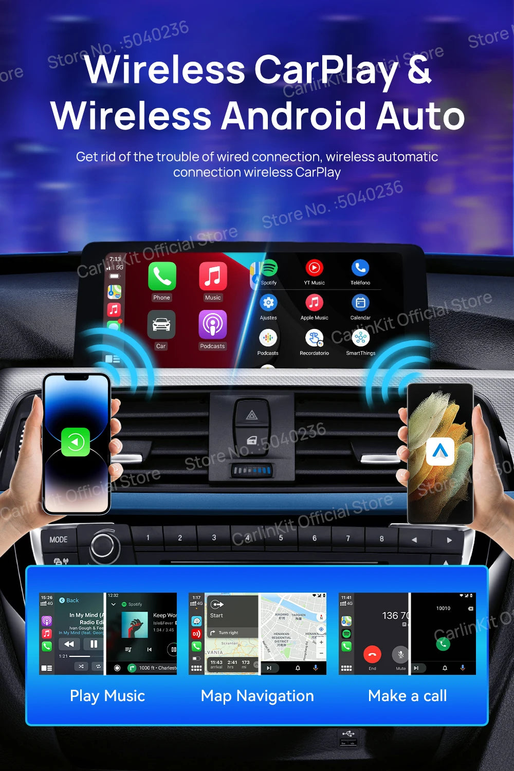 Discover the CarlinKit CarPlay AI Box Android 13 QCM6225!
