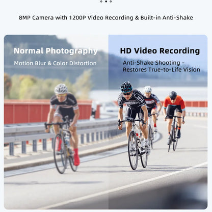 Gear up for the ultimate ride with New AI Intelligent Glasses – 800W cycling goggles featuring HD anti-shake camera, video recording, and UV protection.