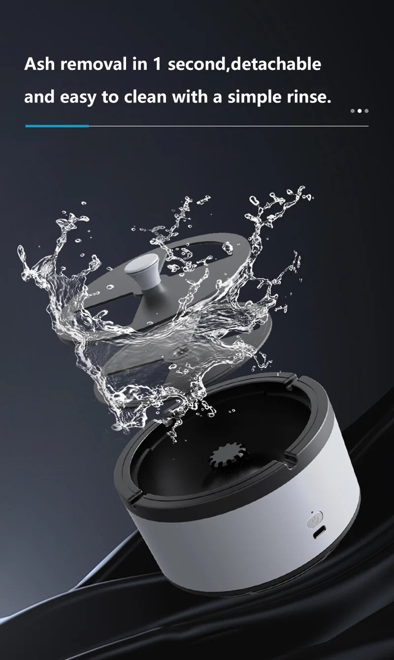 Clear the Air Instantly with Intelligent Car Air Purifier Ashtray!