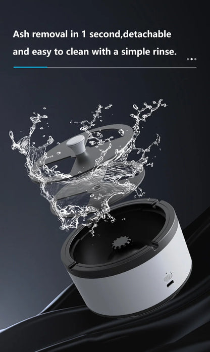 Clear the Air Instantly with Intelligent Car Air Purifier Ashtray!