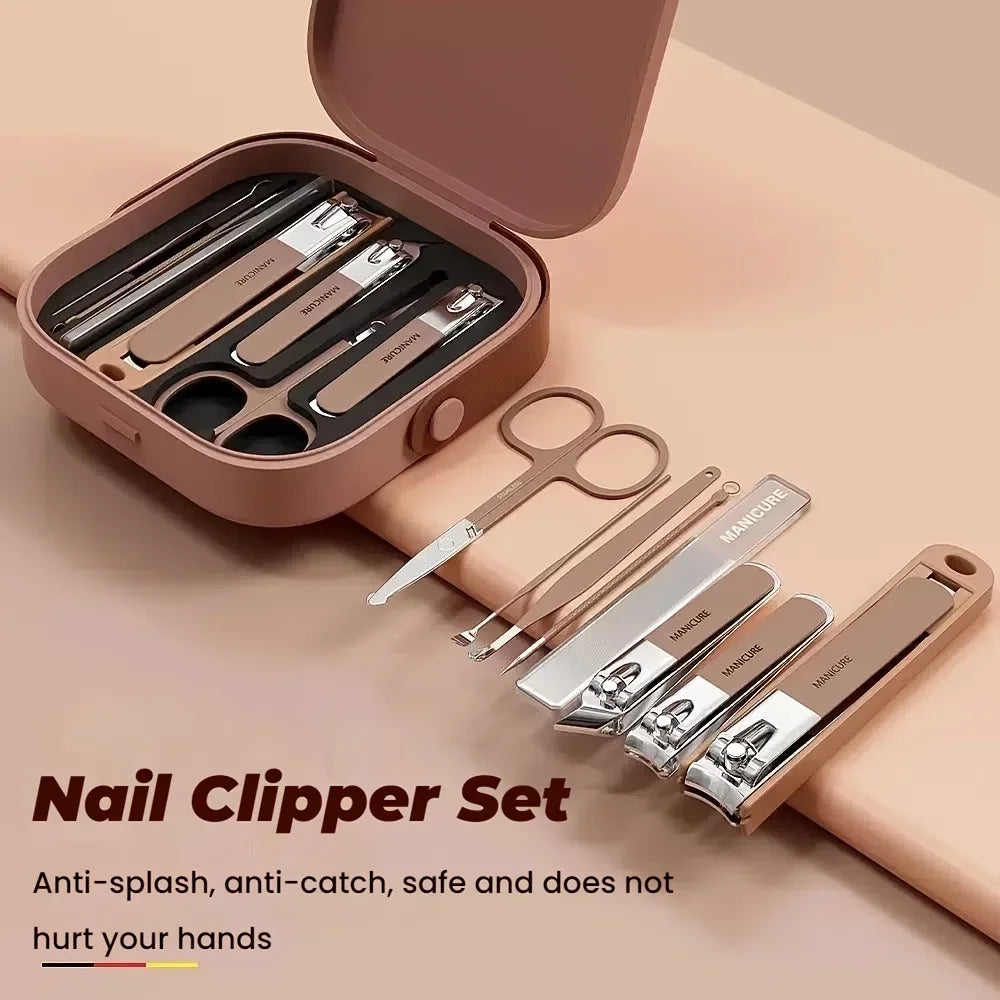 Achieve Salon-Quality Nails with Stainless Steel Manicure & Nail Care Kit!
