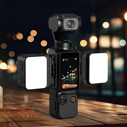 Perfect your vlogs and TikToks with the Alloyseed Magnetic Fill Light – rechargeable LED video light tailored for DJI Osmo Pocket 3, selfies, and studio setups.