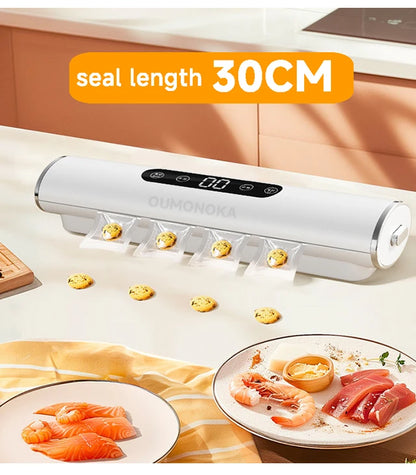 Preserve freshness like a pro with the New Vacuum Sealing Machine compact food sealer for kitchen products, meats, and plastic bags. This home appliance vacuums and seals instantly to lock in flavor and extend shelf life. Effortless storage for bulk buys.