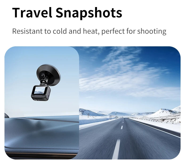 Capture epic adventures with the Mini Sports Camera 4K Ultra Vlog – flip clear screen, anti-shake tech, and 143° wide-angle lens for stunning student travel footage.