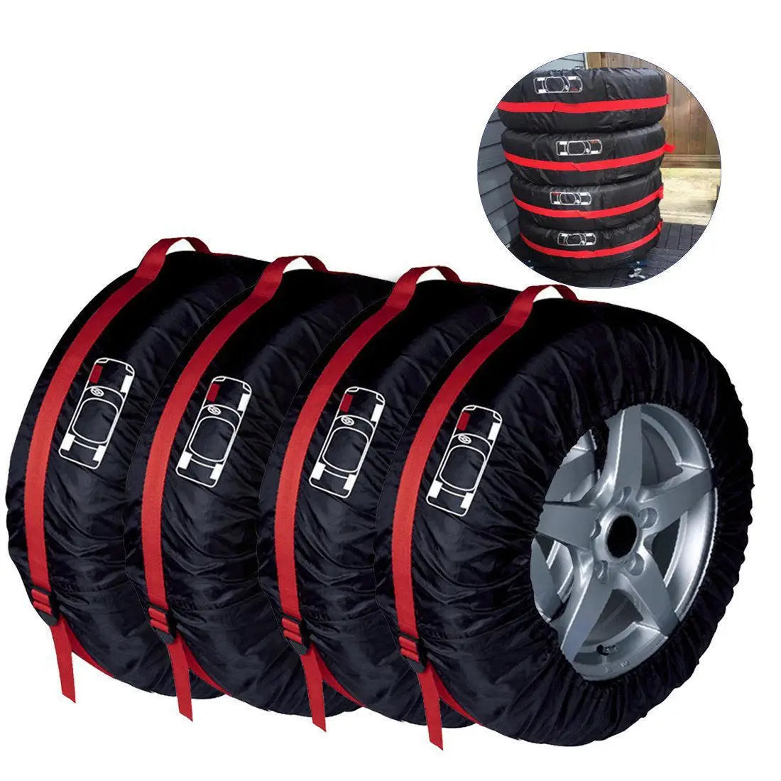Universal Waterproof Spare Tire Storage Bag S/L - Dustproof Polyester Car Wheel Cover Case