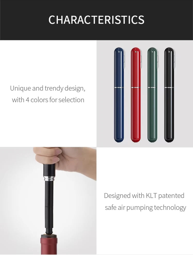 Wine lovers seeking a mess-free alternative to traditional corkscrews great for travel, camping, or home bars.Its lightweight (45g) palm-sized build (20x2cm) fits pockets easily, unlike bulky electric models.