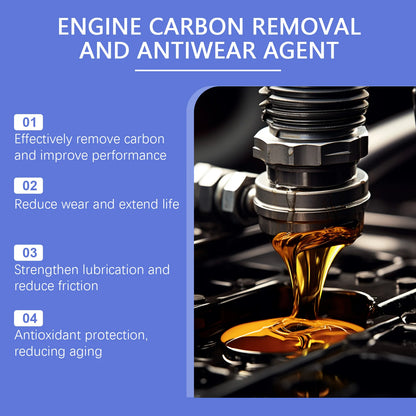 Restore Engine Power with Professional Carbon Anti-Wear Oil Additive!