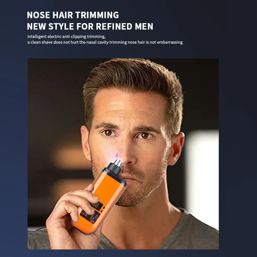 Groom Neatly with Rechargeable Nose Hair Trimmer for Men!