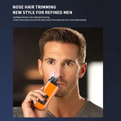 Groom Neatly with Rechargeable Nose Hair Trimmer for Men!
