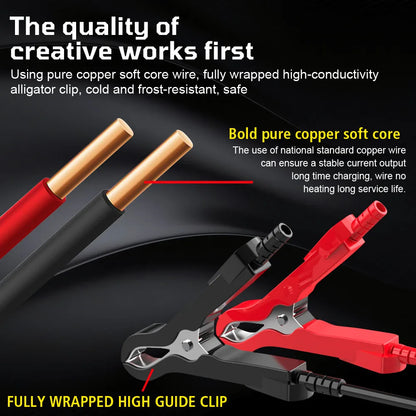 Revive Your Car Battery with 12V 10A Pulse Repair Charger!