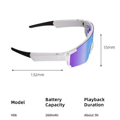 Gear up for the ultimate ride with New AI Intelligent Glasses – 800W cycling goggles featuring HD anti-shake camera, video recording, and UV protection.