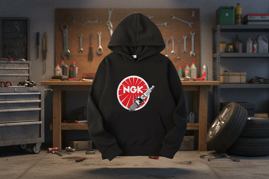 Turn heads at every meet with this JDM Spark Plugs NGK Racing Hoodie – a bold unisex pullover made for car lovers, drift fans, and streetwear addicts. Perfect for four-season wear, it blends motorsport energy with everyday comfort for a clean, modern look