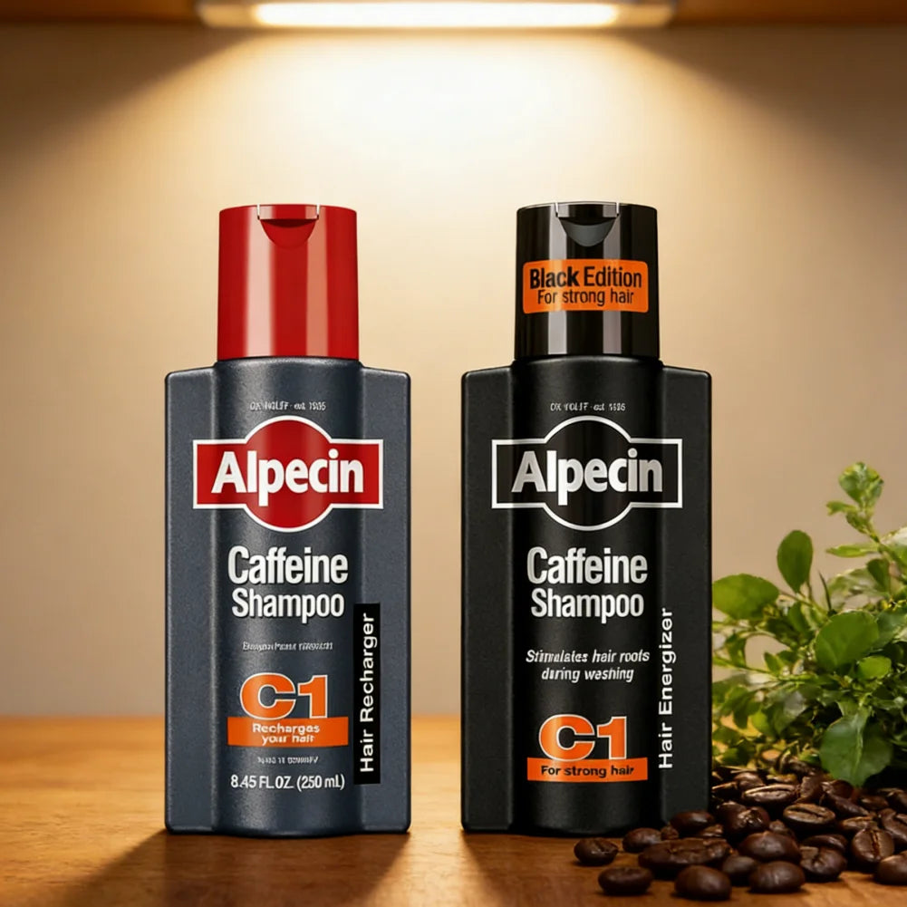 Revitalize Hair Roots with German Alpecin Caffeine Shampoo!