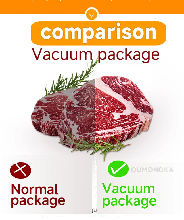 Preserve freshness like a pro with the New Vacuum Sealing Machine compact food sealer for kitchen products, meats, and plastic bags. This home appliance vacuums and seals instantly to lock in flavor and extend shelf life. Effortless storage for bulk buys.