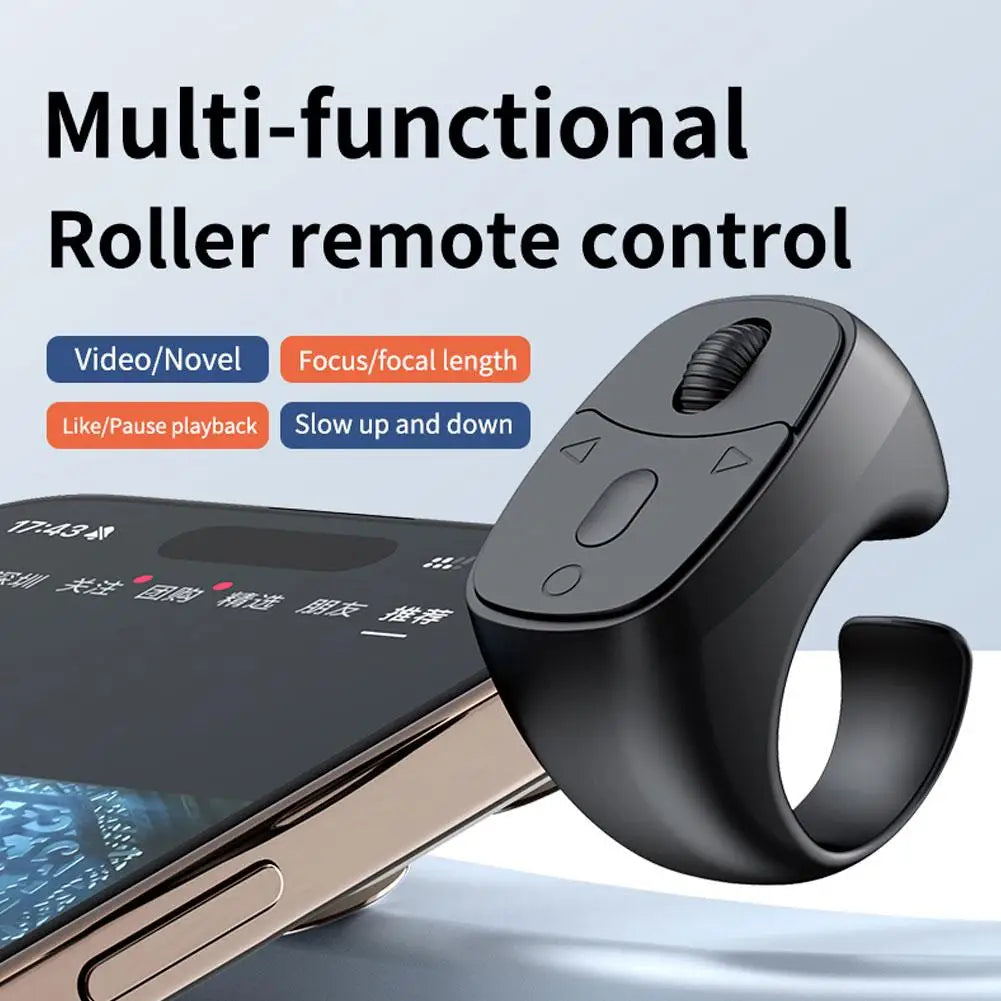 Master hands-free scrolling with the Mini Wireless Bluetooth Page Turner Finger Ring – effortless page turning for Kindle, TikTok, iPhone, Android, and more.