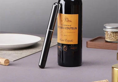Wine lovers seeking a mess-free alternative to traditional corkscrews great for travel, camping, or home bars.Its lightweight (45g) palm-sized build (20x2cm) fits pockets easily, unlike bulky electric models.