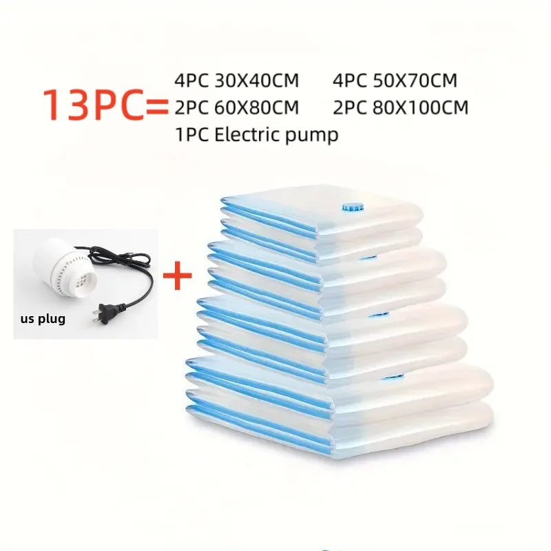 Master space alchemy with this Electric Mini Vacuum Sealer Pump Organizer. Handheld powerhouse compresses travel bags, clothes, and food savers, reclaiming 80% volume instantly.
