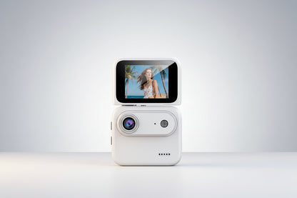 Capture epic adventures with the Mini Sports Camera 4K Ultra Vlog – flip clear screen, anti-shake tech, and 143° wide-angle lens for stunning student travel footage.