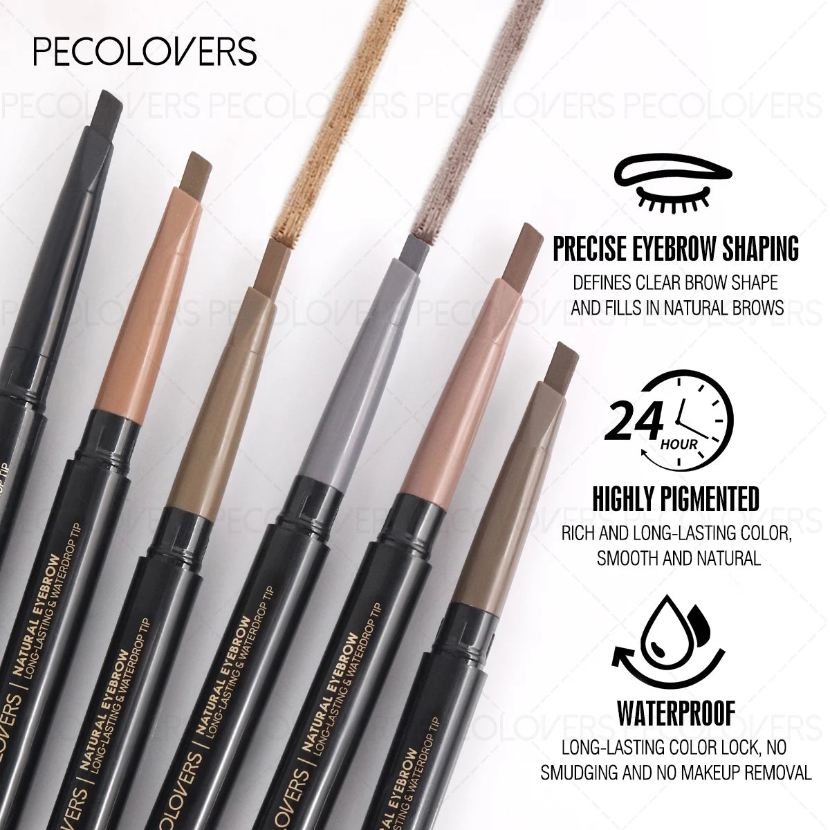 Pecolover Dual-Ended Eyebrow Pencils – Perfect Brows, All Day