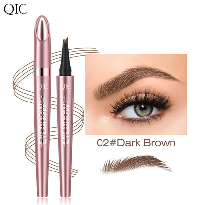 4-Tip Waterproof Eyebrow Pen – Natural Hair-Like Brows