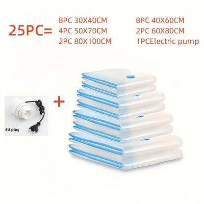 Master space alchemy with this Electric Mini Vacuum Sealer Pump Organizer. Handheld powerhouse compresses travel bags, clothes, and food savers, reclaiming 80% volume instantly.