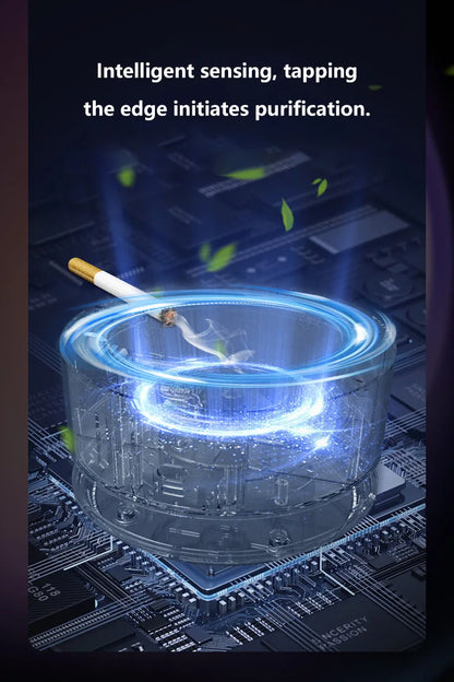 Clear the Air Instantly with Intelligent Car Air Purifier Ashtray!