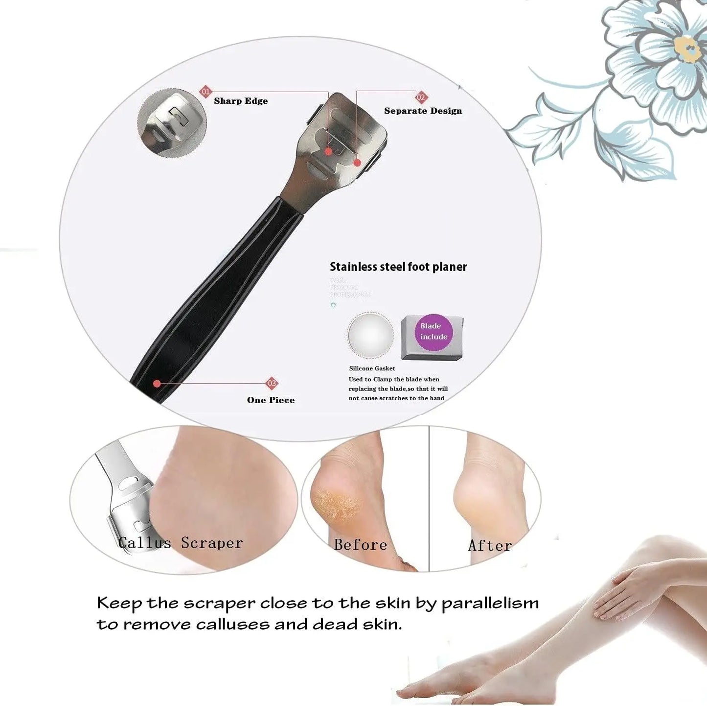 Get Salon-Smooth Feet with Professional Stainless Steel Pedicure Kit!