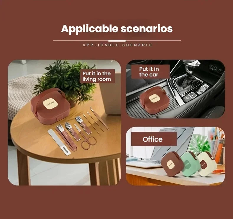 Achieve Salon-Quality Nails with Stainless Steel Manicure & Nail Care Kit!