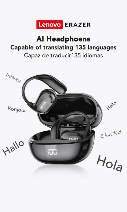 Revolutionize your listening with ERASER XT6 Pro Bluetooth Headset Earbuds – featuring AI translation, 13-hour wireless display battery, and advanced noise cancellation.