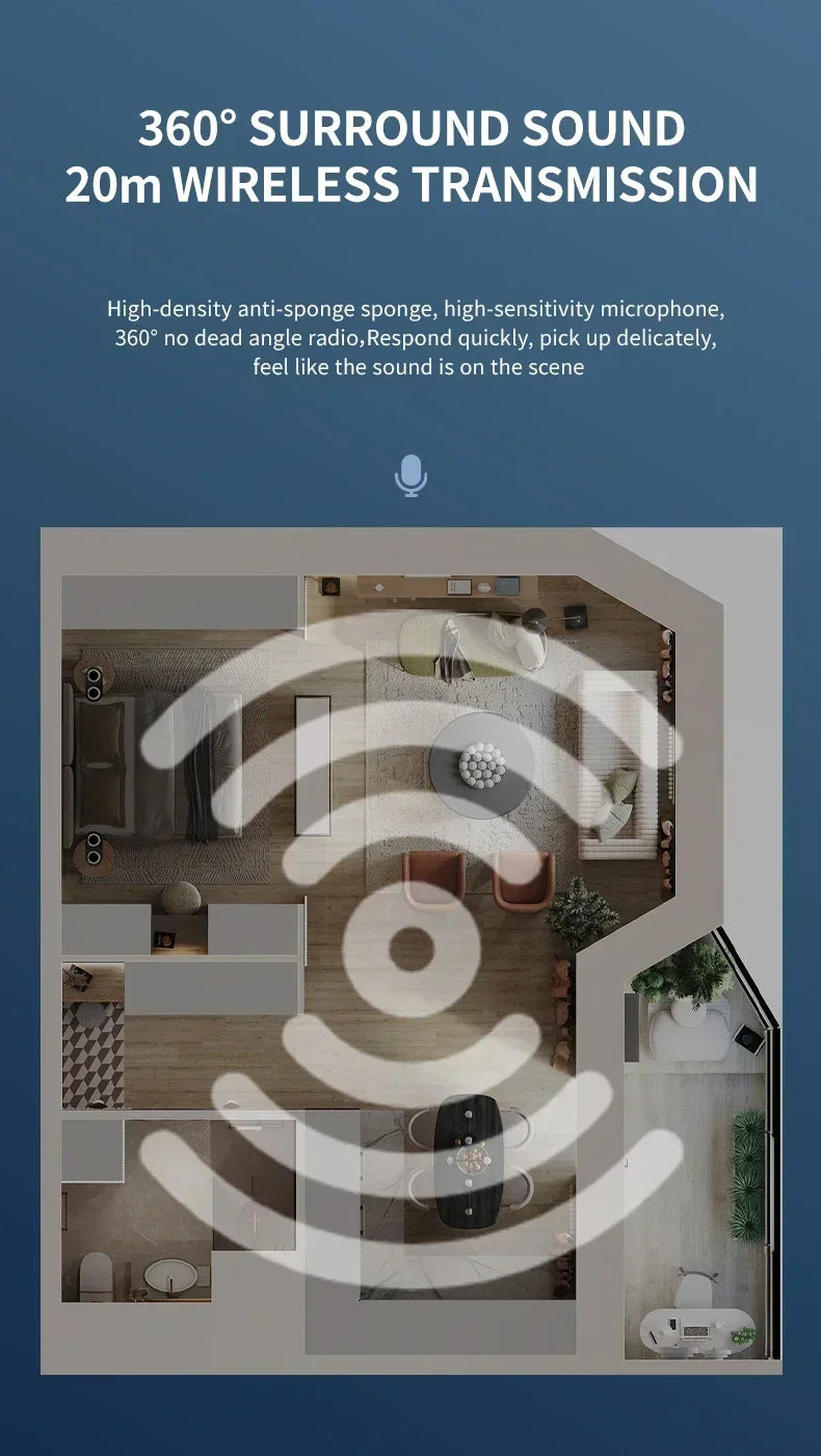 Upgrade your content creation with the Lenovo Mini Portable Wireless Lavalier Microphone – clip-on audio perfection for iPhone, Android, live streams, and gaming.