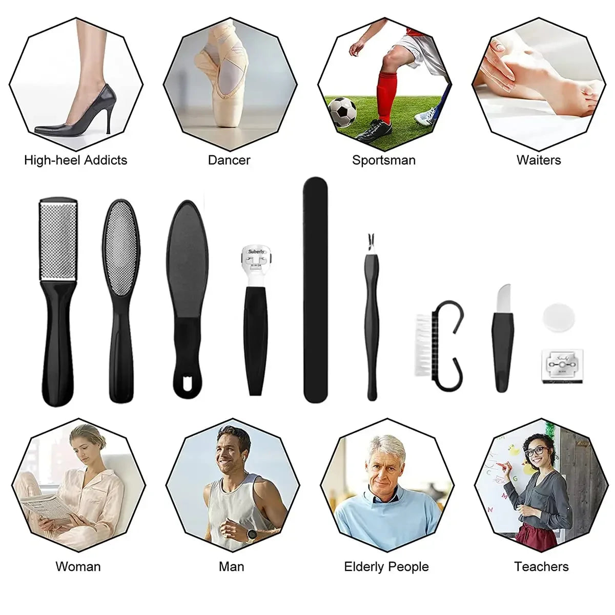 Get Salon-Smooth Feet with Professional Stainless Steel Pedicure Kit!