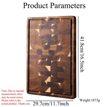 Elevate prep artistry with this high-quality Wooden Cutting Board. Sustainably sourced hardwood excels at chopping meat, fruits, vegetables, and herbs with non-chemical purity.