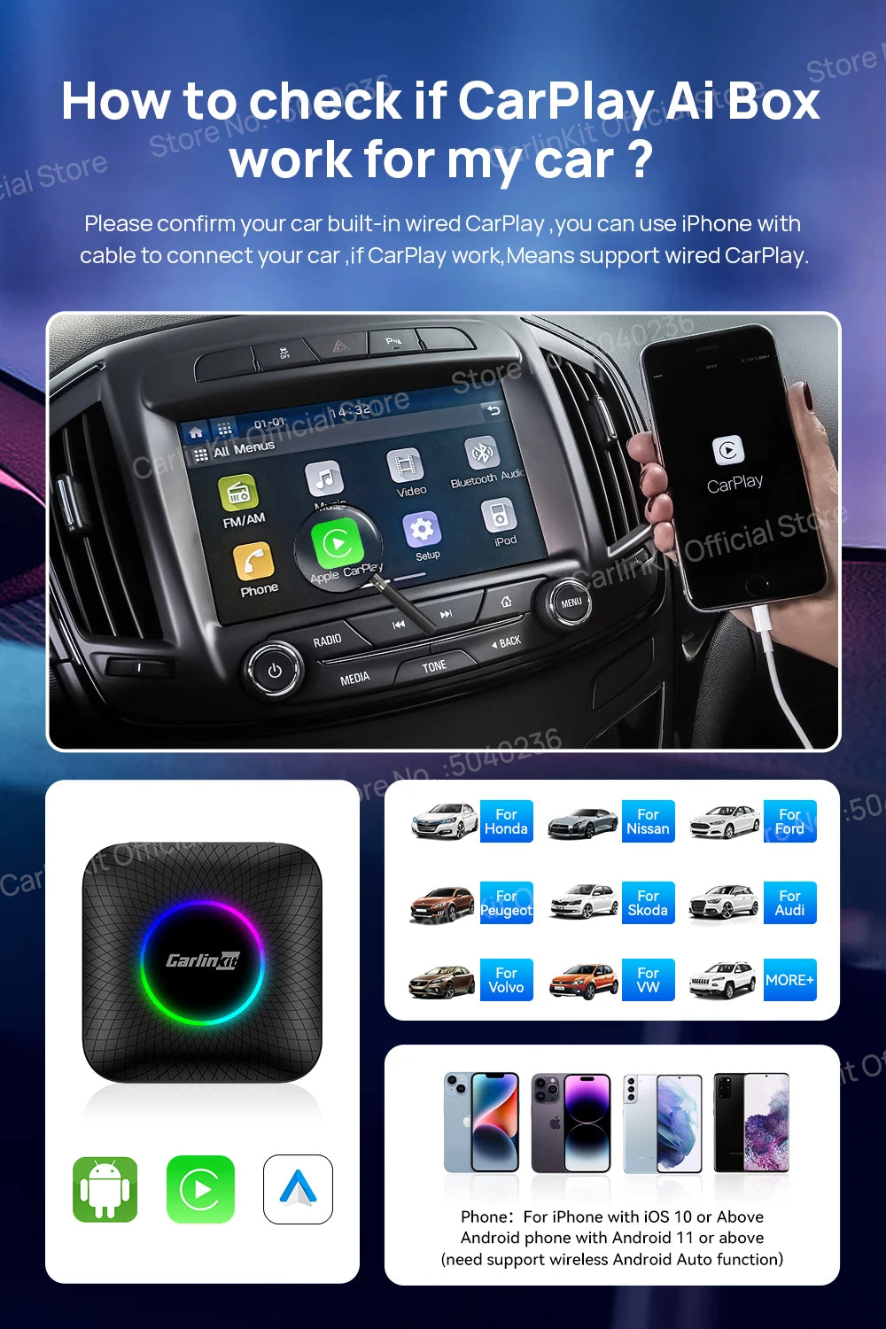 Discover the CarlinKit CarPlay AI Box Android 13 QCM6225!