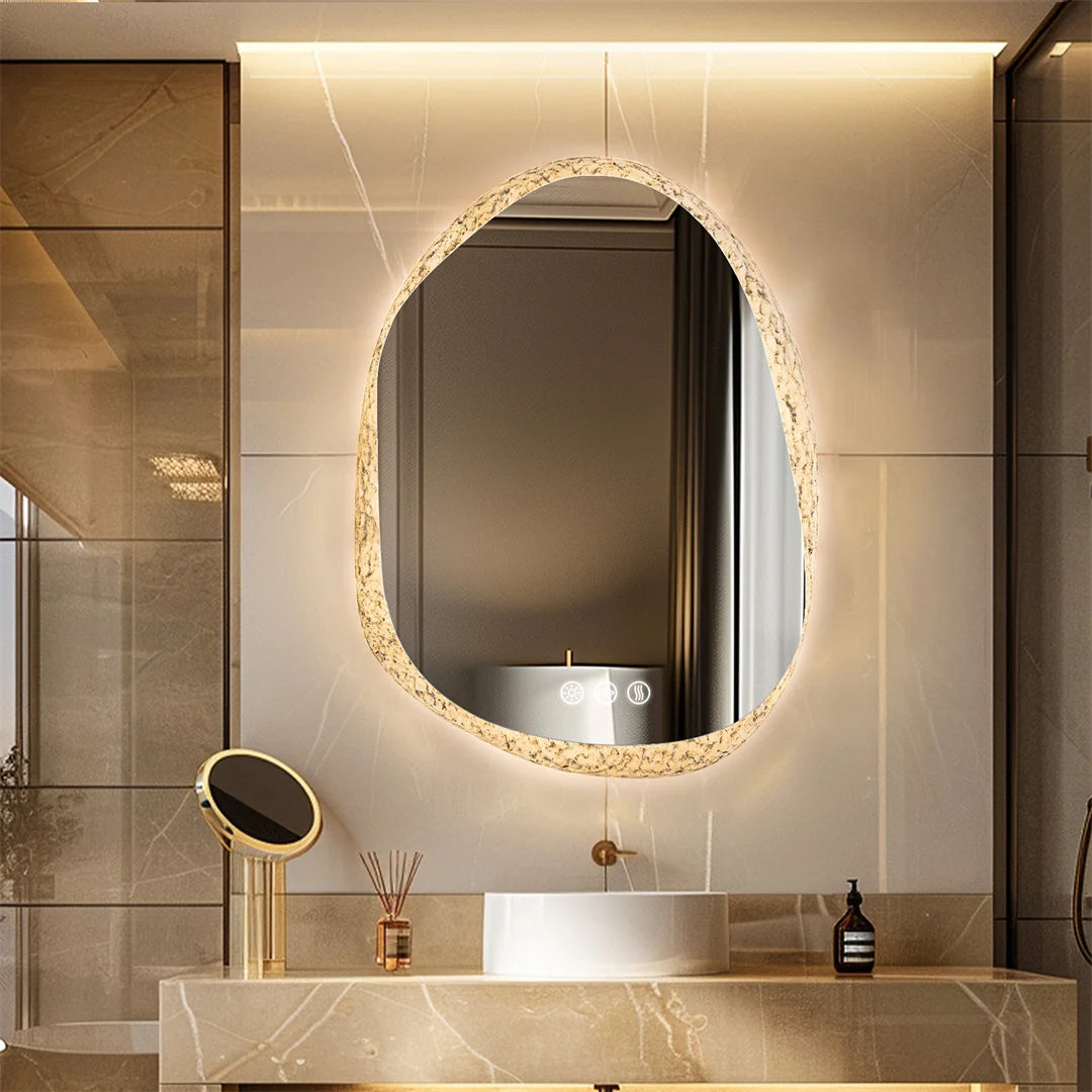 Illuminate vanities with the LUVOD Frameless LED Light Bathroom Mirror. Backlit wall-mounted masterpiece features intuitive touch sensors and IP44 waterproofing for flawless daily rituals.